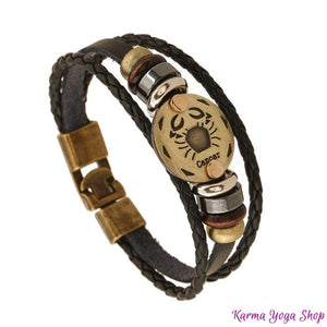 Bracelet "Signe du Zodiac" en Cuir