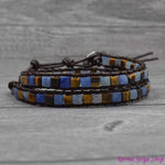 Bracelet Wrap "Bohème" en Pierres Naturelles - 6 couleurs disponibles