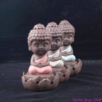 Brûleur d'encens Bouddha - 3 couleurs disponibles