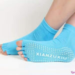 Chaussette de Yoga antidérapantes orteils nus - 6 couleurs disponibles