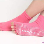 Chaussette de Yoga antidérapantes orteils nus - 6 couleurs disponibles
