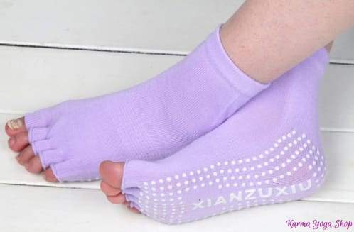 Chaussette de Yoga antidérapantes orteils nus - 6 couleurs disponibles