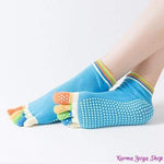 Chaussettes de Yoga antidérapantes multicolores - 6 couleurs disponibles