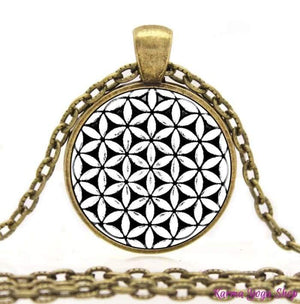 Collier Géométrie Sacrée de la Fleur de Vie