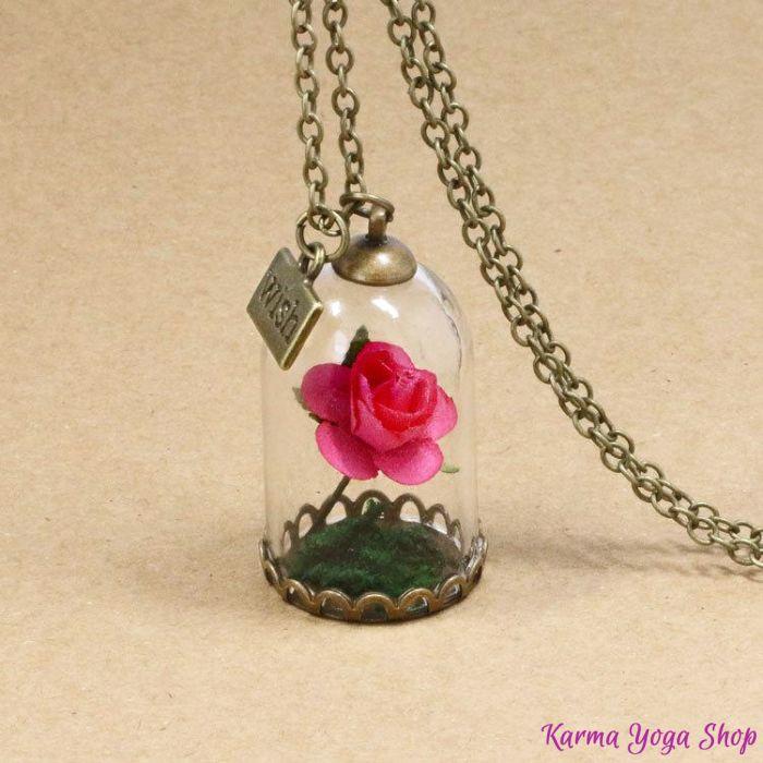 Collier "Rose Eternelle" - 6 couleurs disponibles