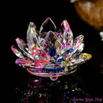 Fleur de Lotus en Cristal "Feng Shui" - 8 couleurs disponibles
