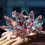 Fleur de Lotus en Cristal "Feng Shui" - 8 couleurs disponibles
