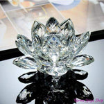 Fleur de Lotus en Cristal "Feng Shui" - 8 couleurs disponibles