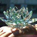 Fleur de Lotus en Cristal "Feng Shui" - 8 couleurs disponibles
