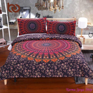 Housse de couette Mandala + 2 Taies d'oreillers