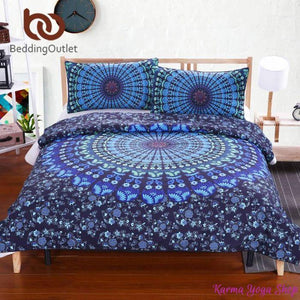 Housse de couette Mandala + 2 Taies d'oreillers