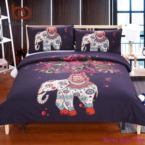 Housse de couette Mandala + 2 Taies d'oreillers