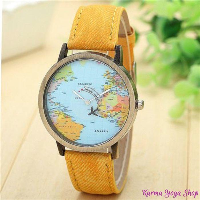 Montre "Globe-Trotteur" - 7 couleurs disponibles