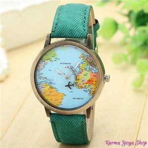 Montre "Globe-Trotteur" - 7 couleurs disponibles