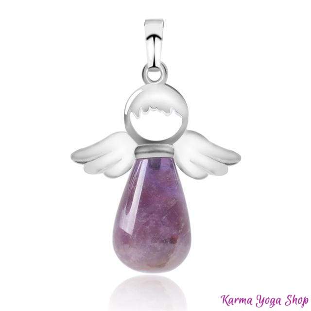 Pendentif "Ange Gardien" en Pierre Naturelle