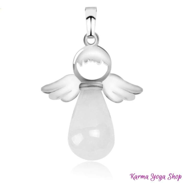 Pendentif "Ange Gardien" en Pierre Naturelle