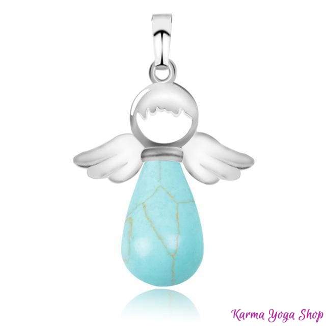 Pendentif "Ange Gardien" en Pierre Naturelle