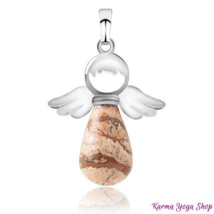 Pendentif "Ange Gardien" en Pierre Naturelle