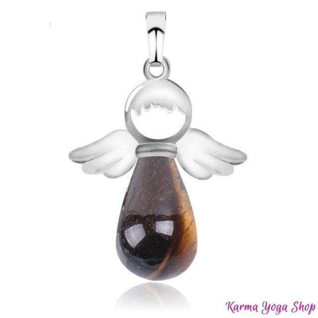 Pendentif "Ange Gardien" en Pierre Naturelle