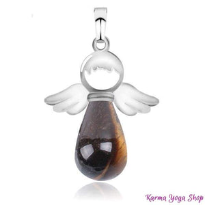 Pendentif "Ange Gardien" en Pierre Naturelle