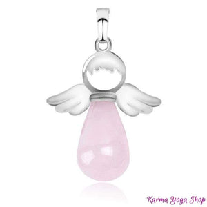 Pendentif "Ange Gardien" en Pierre Naturelle