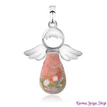 Pendentif "Ange Gardien" en Pierre Naturelle