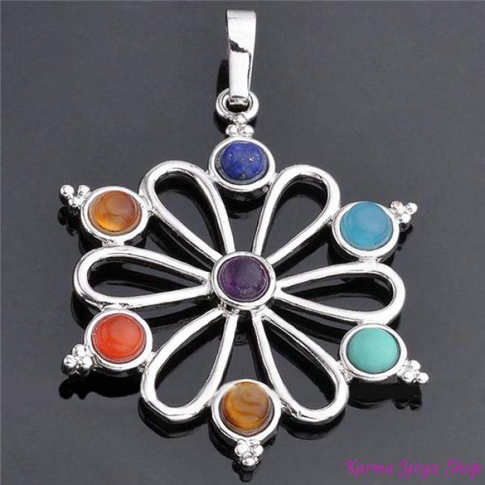 Pendentif Reiki Pierres des 7 Chakras - 6 styles disponibles