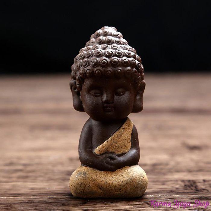 Statue Mini Bouddha - 4 couleurs disponibles