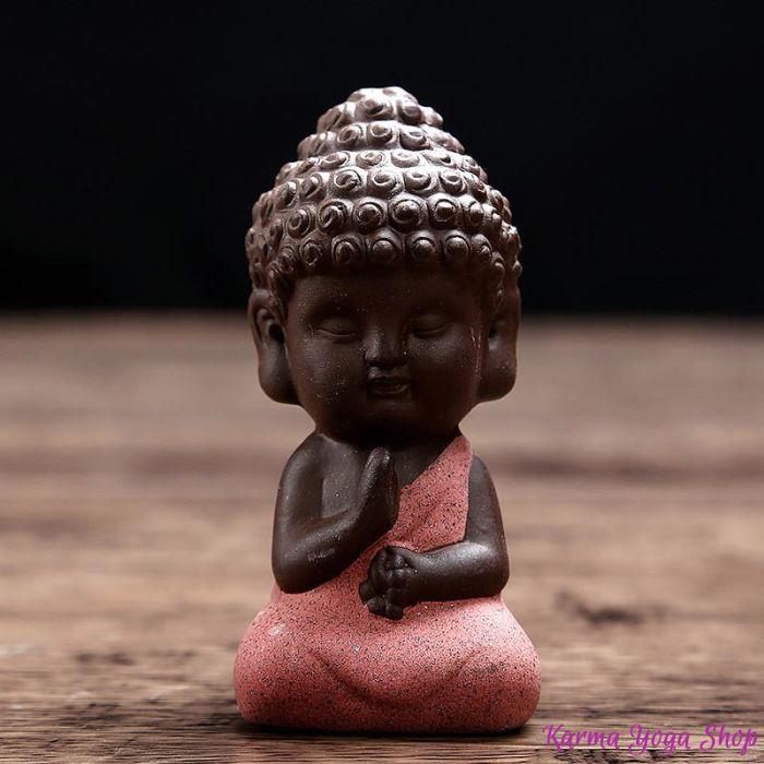 Statue Mini Bouddha - 4 couleurs disponibles