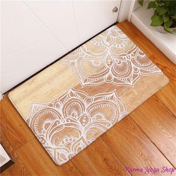 Tapis Antidérapant Mandala Artistique - 11 couleurs disponibles