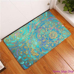 Tapis Antidérapant Mandala Artistique - 11 couleurs disponibles