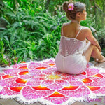 Toile Mandala "Fleur Lumineuse" - 2 couleurs disponibles