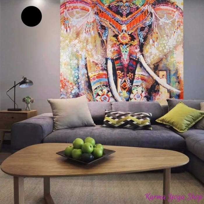 Toile Murale Mandala Eléphant (Edition limitée)